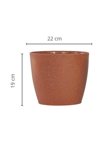 Maceta Nórdica Enlozada Moka 22cm 2
