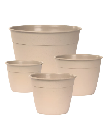 Maceta Símil Madera Visón 20cm 2