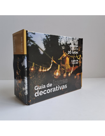 Guía de luces incandecentes 20 luces