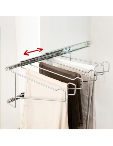 Perchero pantalonero corredizo para placard