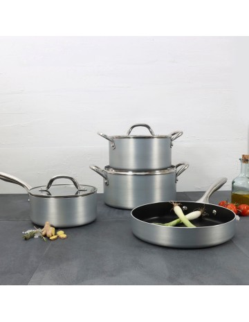 Bateria antiadherente 7 piezas Silver ILKO