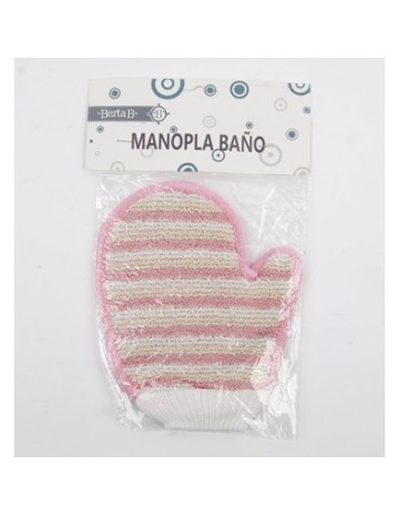 Manopla de baño c/ franjas 2