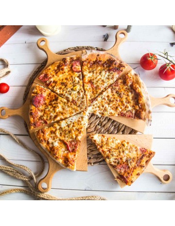 Tablitas de madera porciones para pizza 6 porc. 2
