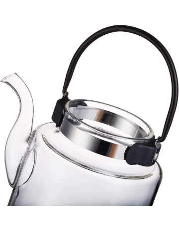 Tetera de vidrio con infusor de acero inoxidable 1.200ml 2