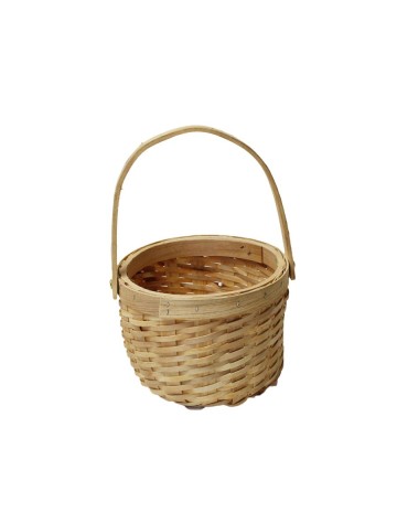 Canasta de mimbre con asa natural 16x12 cm