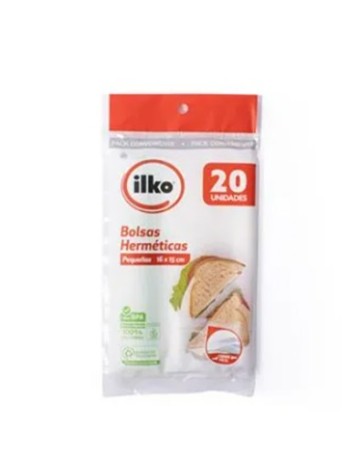 Bolsa hermética 16x15 cm 20 unidades ILKO