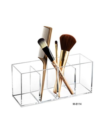 Organizador acrilico 4 div. 22x7x9 cm