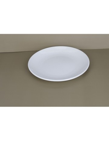 Plato Ceramica Llano Blanco 26 cm