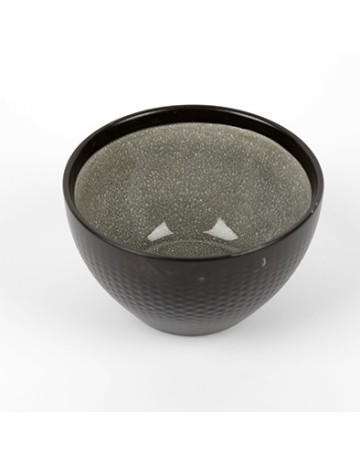Bowl Cerámica Gris Granito Borde 15 cm