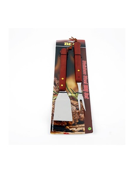 Tenedor + palita parrillero 33 cm