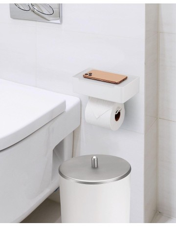 Porta papel higienico con box para toallitas 20x12x6 cm 2