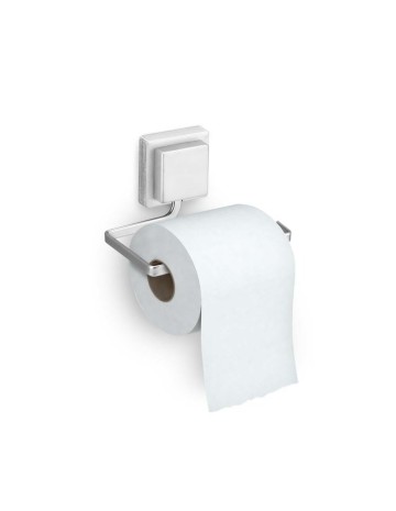 Porta papel higiénico adhesivo 3M plata 13x9x7,7 cm