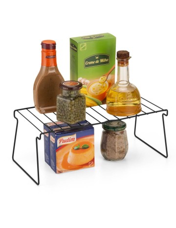 Estante organizador negro 35,5x19x14,2 cm