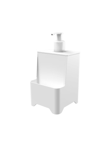 Dispensador de jabon c/soporte para esponja 650 ml 2