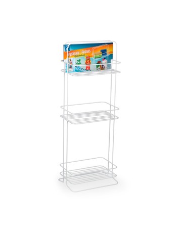 Organizador posar con 3 estantes blanco 26X17X70 cm