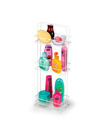 Organizador posar con 3 estantes blanco 26X17X70 cm 2