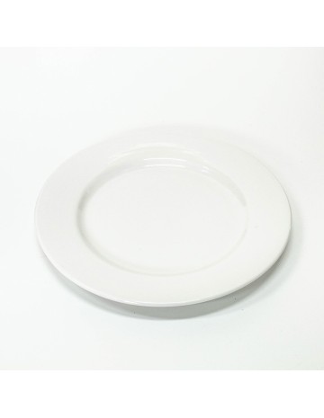 Plato redondo ceramica blanco 27 cm