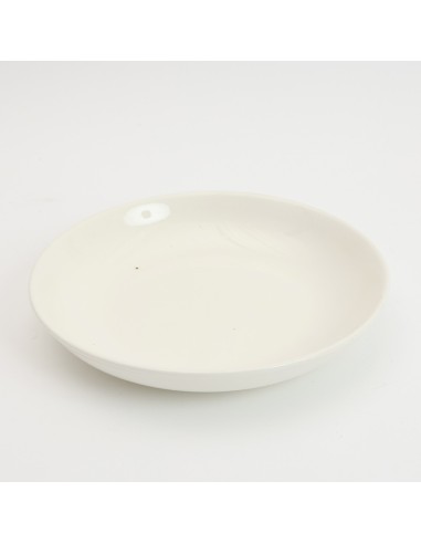 Plato de ceramica blanco 22cm