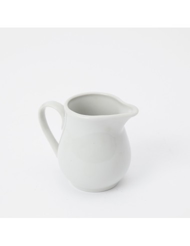 Jarra lechera ceramica blanca 11x8x11cm