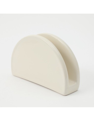 Servilletero ceramica blanco 15,5 cm