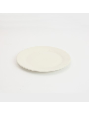 Plato ceramica llano blanco c/borde 22 cm 2
