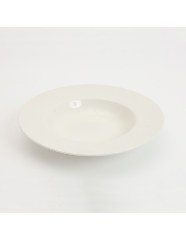 Plato pasta ceramica blanco 25x4 cm