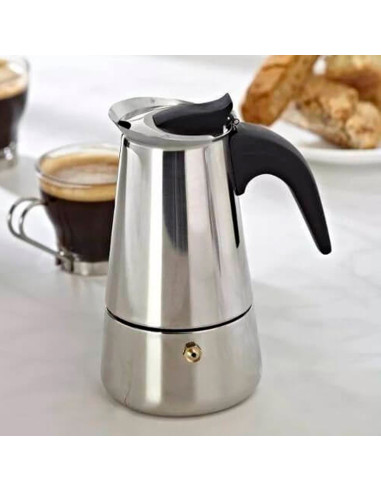 Cafetera Acero Inoxidable Italiana 4tz Expresso
