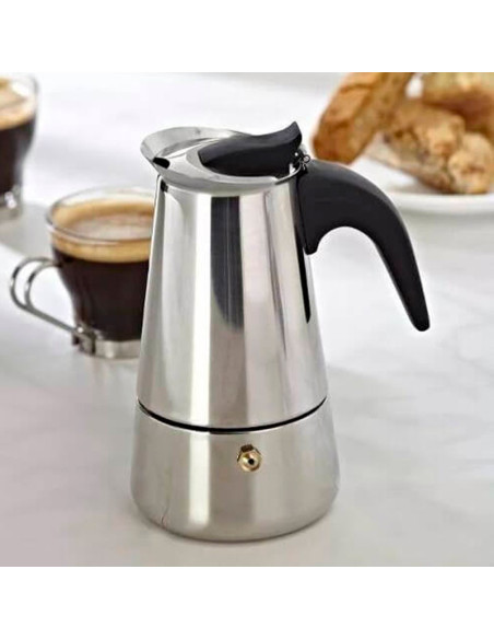 Cafetera Acero Inoxidable Italiana 4tz Expresso
