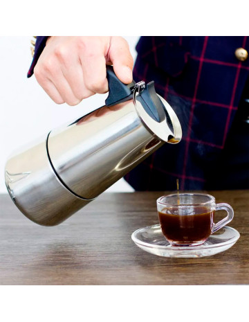 Cafetera Acero Inoxidable Italiana 4tz Expresso