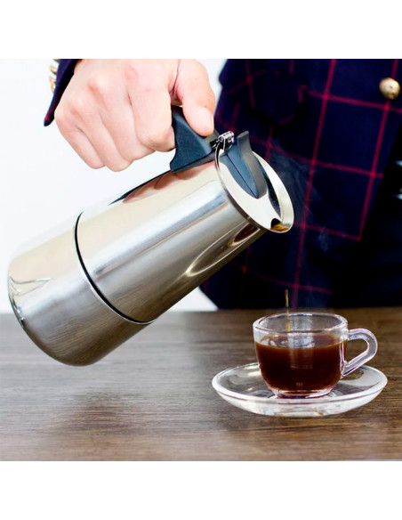 Cafetera Acero Inoxidable Italiana 4tz Expresso
