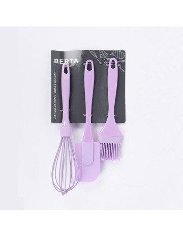 Kit respostero 3 piezas batidor+pincel+espatula de silicona 2