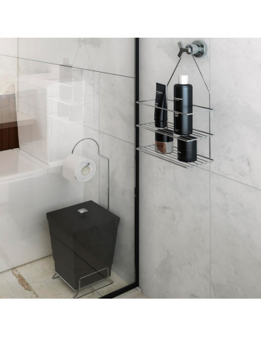 Porta Shampoo colgante ducha acero cromado...