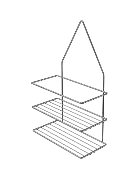 Porta Shampoo colgante ducha acero cromado 23x11x36 cm