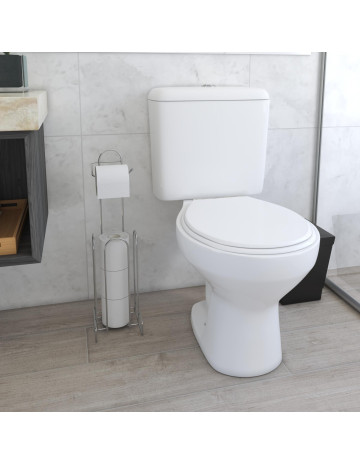 Porta papel higienico negro 17x14x57 cm