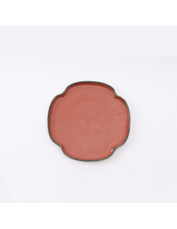 Plato ceramica forma flor 21 cm 2