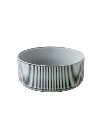 Bowl recto ceramica famiware lineas gris 14 cm 2