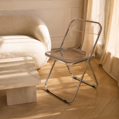 Silla Plegable Transparente Plia - Be-eme Tienda Online