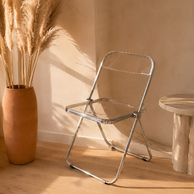 Silla Plegable Transparente Plia - Be-eme Tienda Online