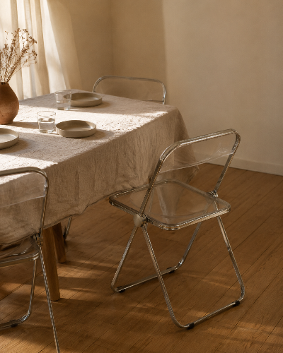 Silla Plegable Transparente Plia - Be-eme Tienda Online