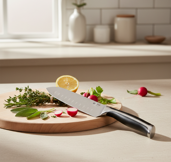 Cuchillo SANTOKU 18cms CHEF PLUS ILKO - Be-eme Tienda Online