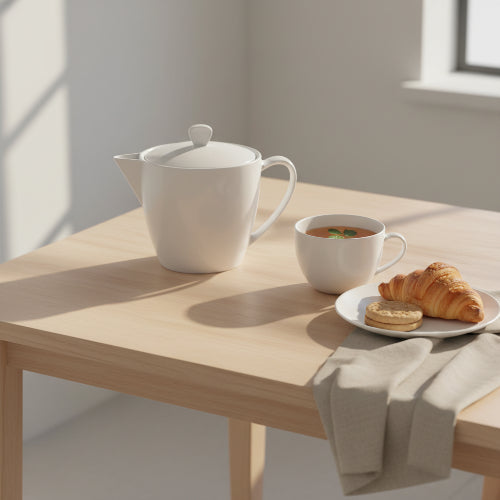 Tetera porcelana 1100 ML GERMER Blanco - Be-eme Tienda Online