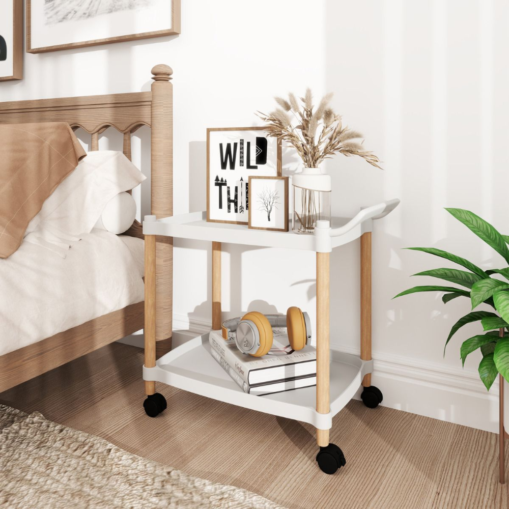 Carrito Organizador 2 Estantes Con Ruedas - Be-eme Tienda Online