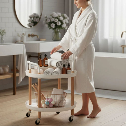 Carrito Organizador Blanco Con Ruedas - Be-eme Tienda Online