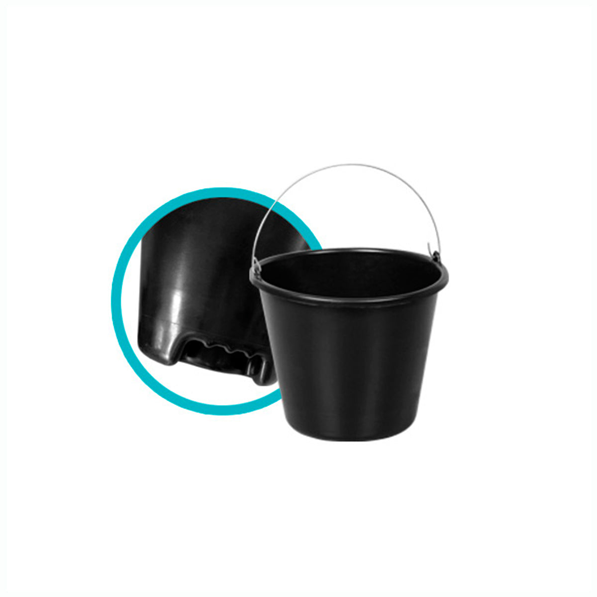 Balde Reforzado Negro 12L - Be-eme Tienda Online