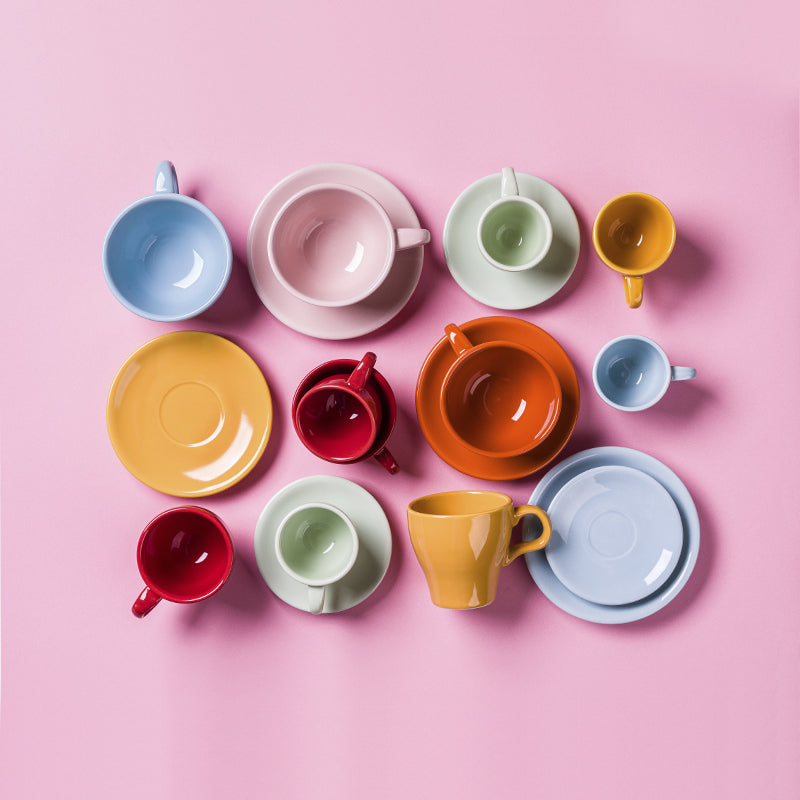 Plato Cafeteria 15,5 CMS Porcelana GERMER ROSA - Be-eme Tienda Online