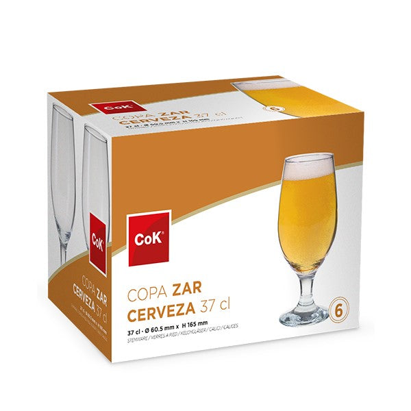 Juego 6 Copas de Cerveza 370ml - Be-eme Tienda Online