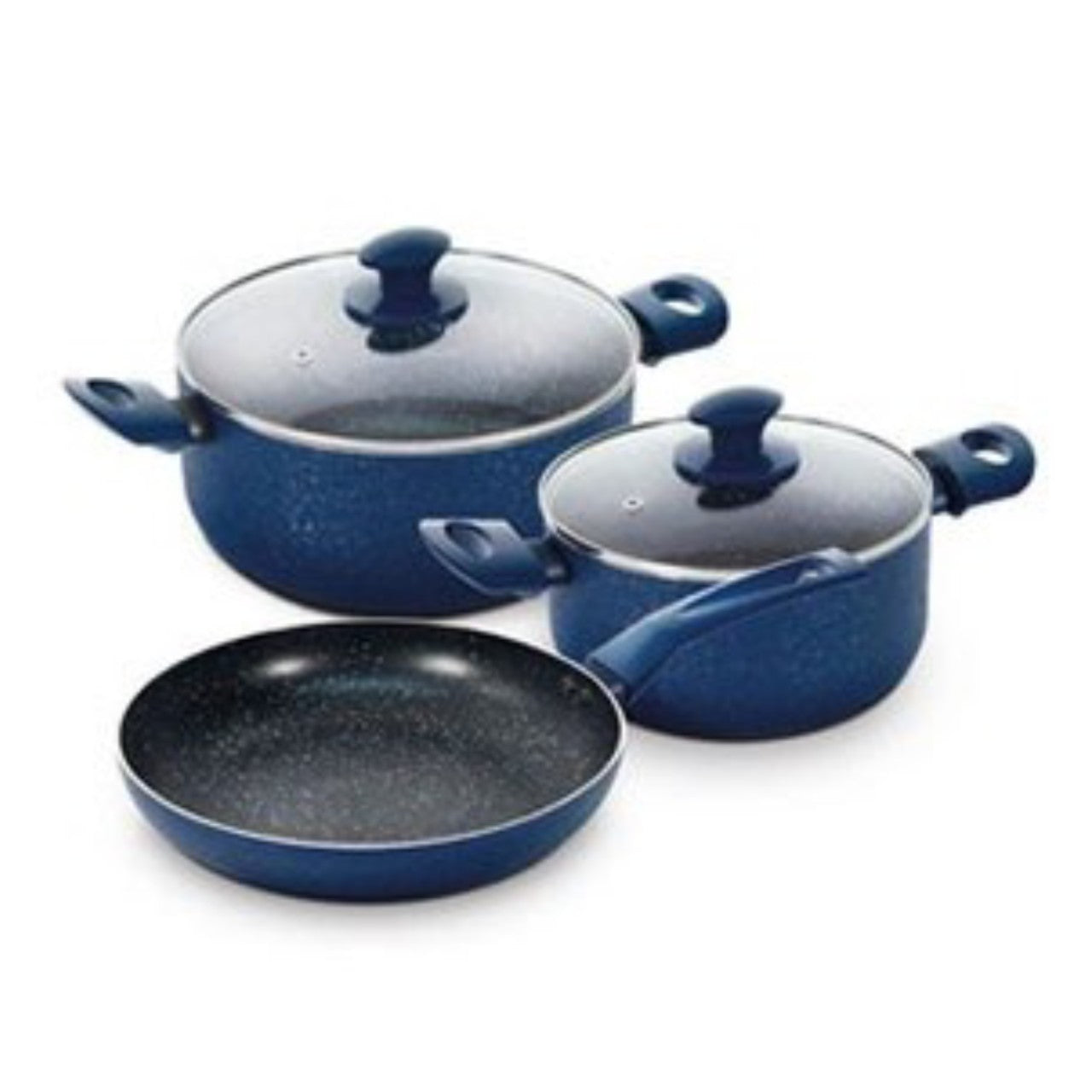 Batería 5 Piezas Granito Navy Ilko - Be-eme Tienda Online