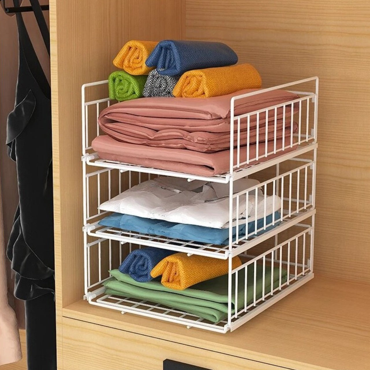 Canasto De Hierro x3 40x35x48cm - Be-eme Tienda Online