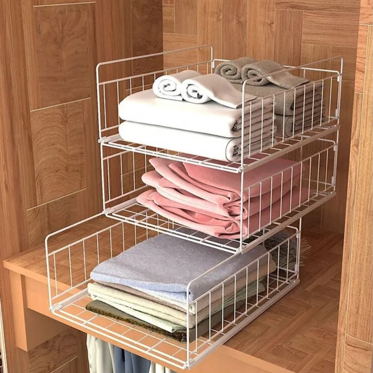 Canasto De Hierro x3 40x35x48cm - Be-eme Tienda Online