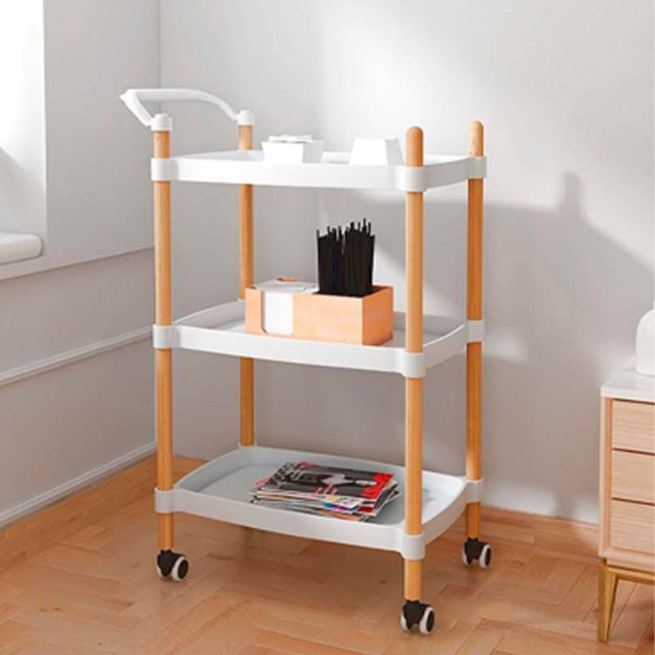 Carrito Organizador 3 Estantes Con Ruedas - Be-eme Tienda Online